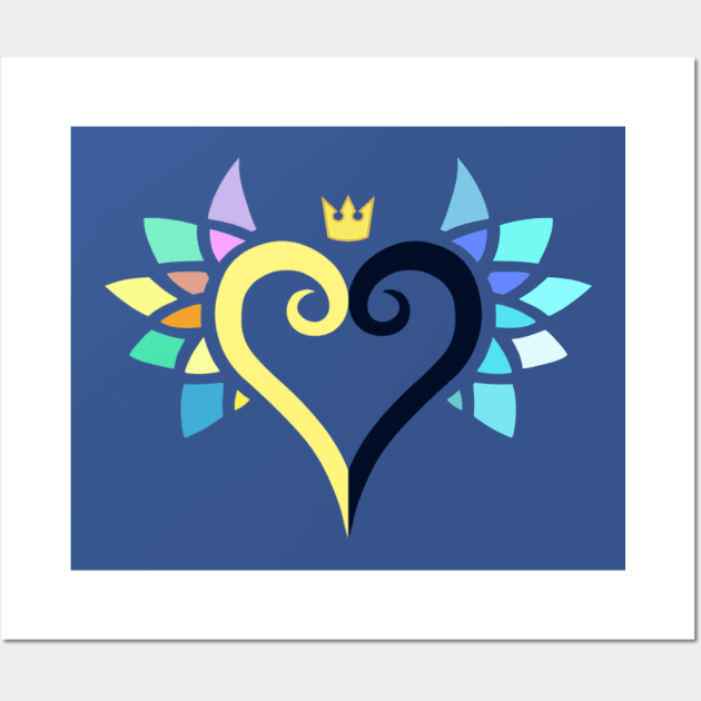 Kingdom Hearts Sora and Riku Connected Heart Wall Art by The Curio Art Shop